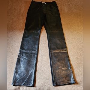 Manigance Paris Black Leather (front) size 42 french (size 4 US)